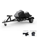 Condition Jet Ski Protection For SEA DOO GTi 1997-2000 - GRAY / Black Color - All Climate - Trailerable - Protects from Rain, Sun, UV Rays, And More! Includes Trailer Straps And Storage Bag