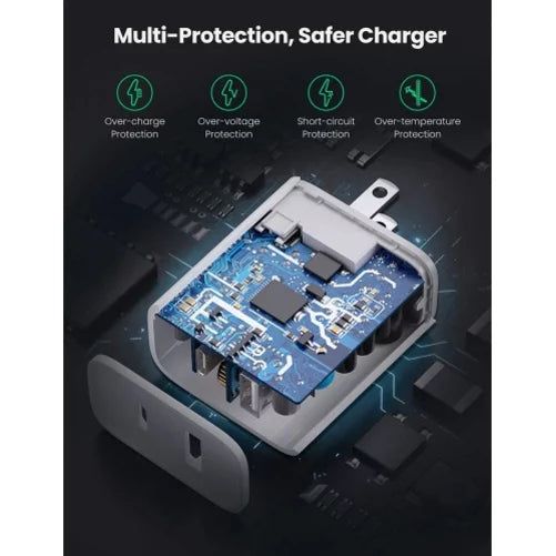 6ft Long Cable Fast Type-C 36W PD Home Charger w Holster Rugged Case Belt Clip for LG K92 5G, Harmony 4 - Lively Jitterbug Smart3 - Motorola One Zoom, Moto Z4 Z3 Play Z2 Play Force
