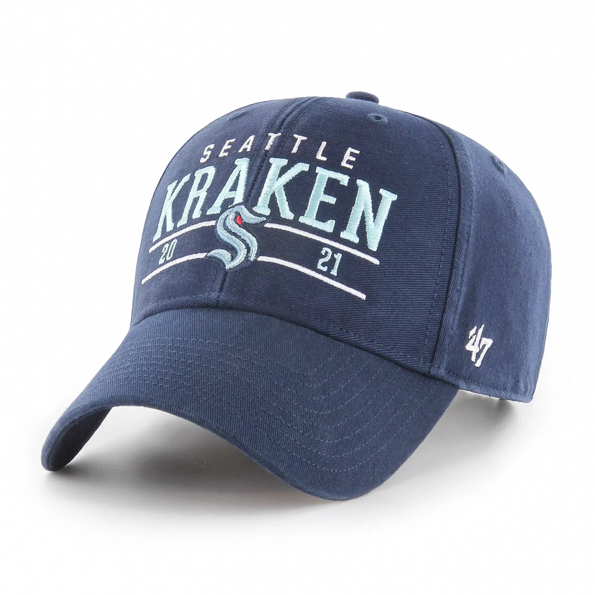 Men's '47 Deep Sea Blue Seattle Kraken Centerline MVP Adjustable Hat - OSFA