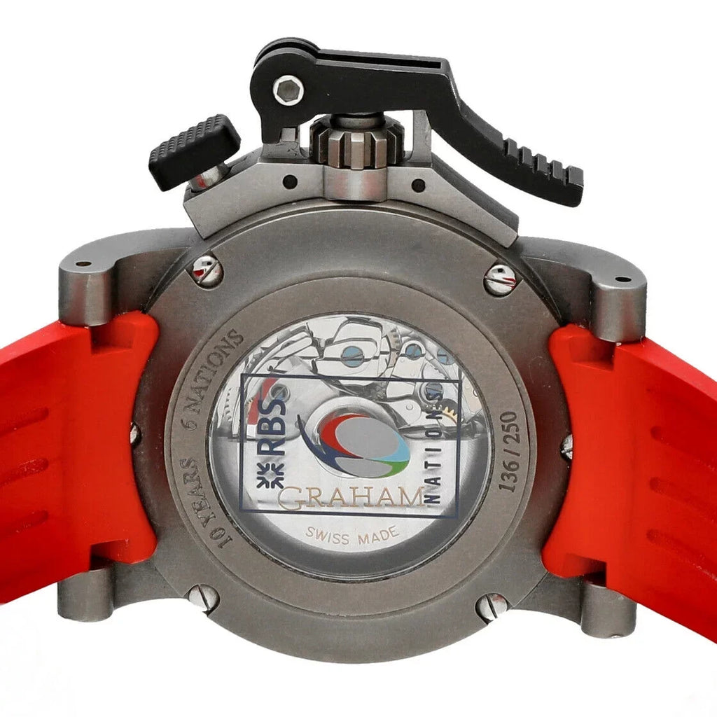 Graham RBS 6 Nations Chronofighter Oversize Referee Titanium Rubber Men's Watch