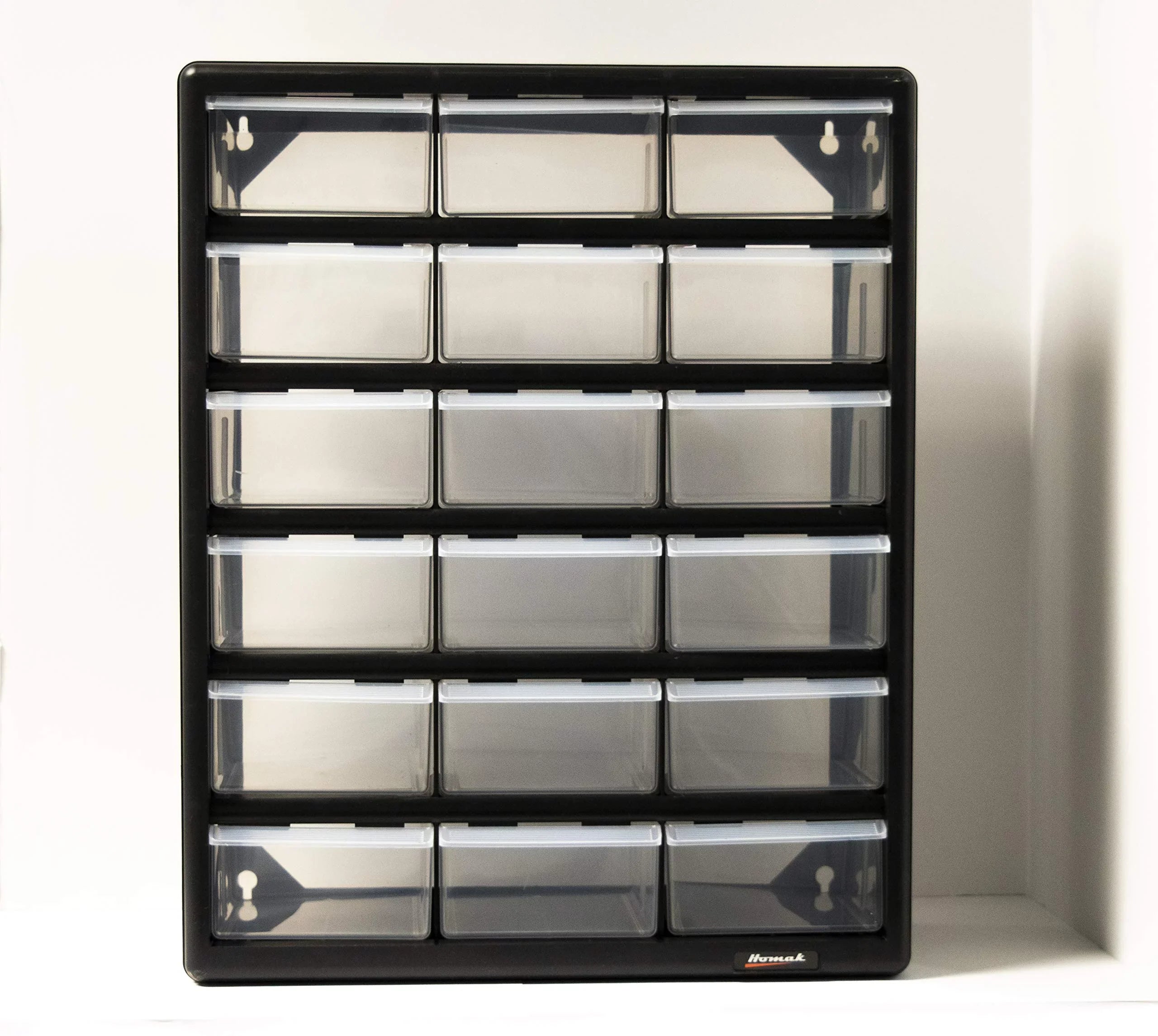 Homak HA01018001 18 Drawer Parts Organizer