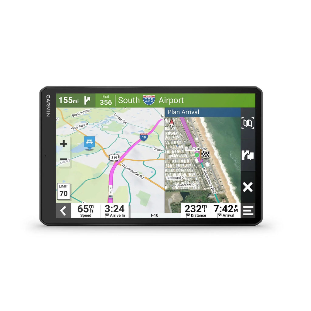 Garmin RV 1095 MT-S RV GPS Navigator with Mini Car Charger & Power Pack Bundle