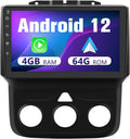 4+64GB Car Stereo for Dodge RAM 1500 2500 3500 2013-2018 Trucks Radio,Wireless CarPlay Android Auto Touch Screen Replacement GPS Bluetooth WiFi