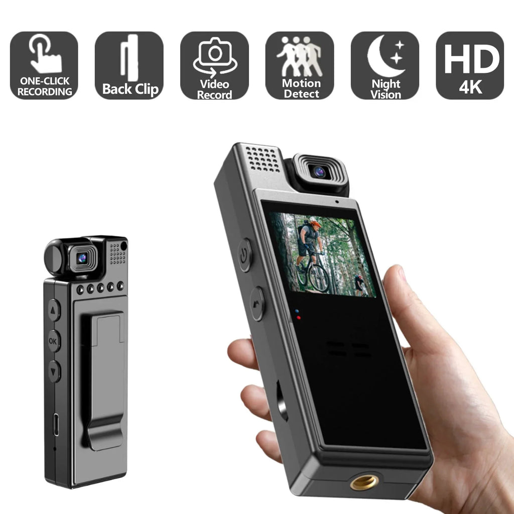 GoolRC Body Camera with Audio and Video Recording, 180°Lens Rotatable, 6 Hour Battery Life, WiFi, 1.3in TFT Screen, Night Vision Document Your Day