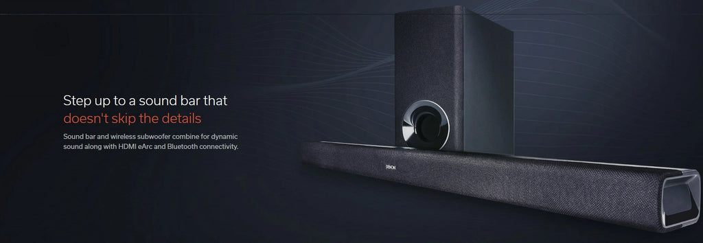 Denon DHT-S316 Bluetooth Sound Bar and Subwoofer with an Additional 1 Year Extended Amber Protection (2020)