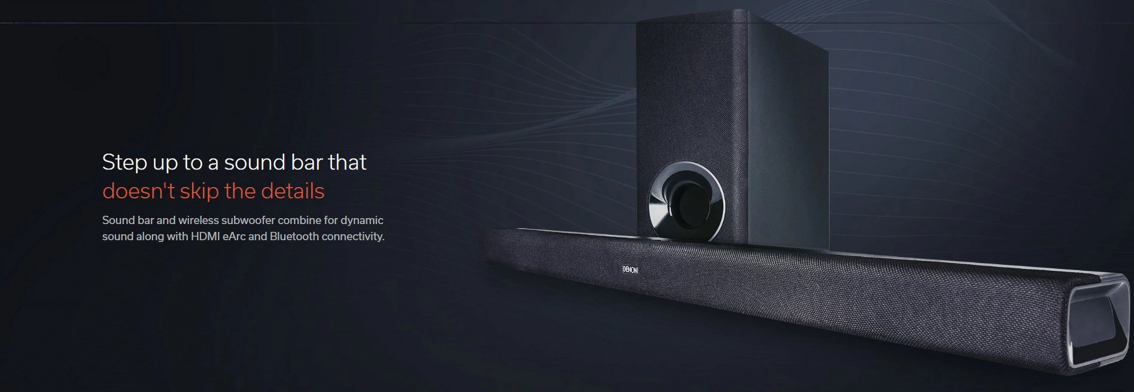 Denon DHT-S316 Bluetooth Sound Bar and Subwoofer with an Additional 1 Year Extended Amber Protection (2020)
