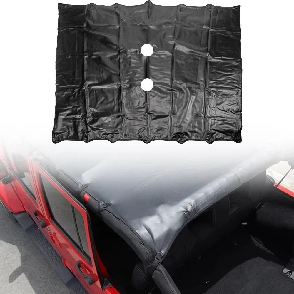 Jahyshow Easy Installation Leather Top Sunshade Protection for Jeep Wrangler JK JKU 07-18 - Enjoy Shade on the Go