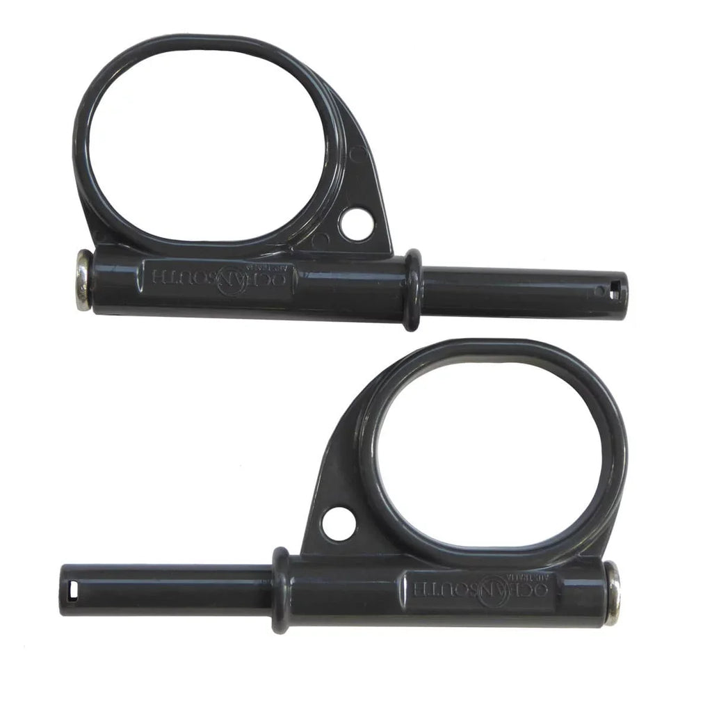 Oceansouth Kayak / Canoe Aluminum Oars Split Shaft with Locks - Length 6' 6" - 2 Piece with Stops - Detachable - Pair