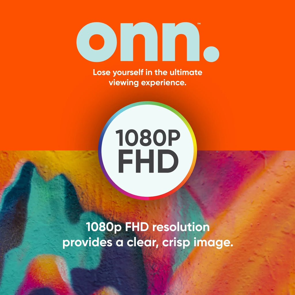 onn. 43” Class FHD (1080P) LED Roku Smart TV (100069992)