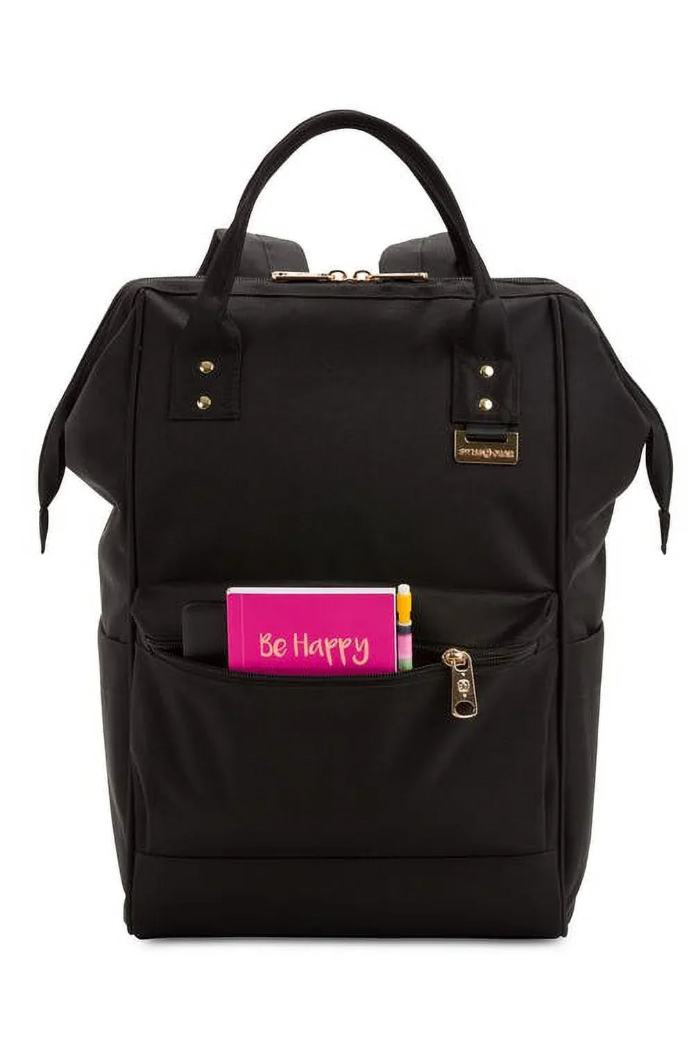 Wenger 3576 Artz Dr Polyester Laptop Bag Back Pack, Black with Gold