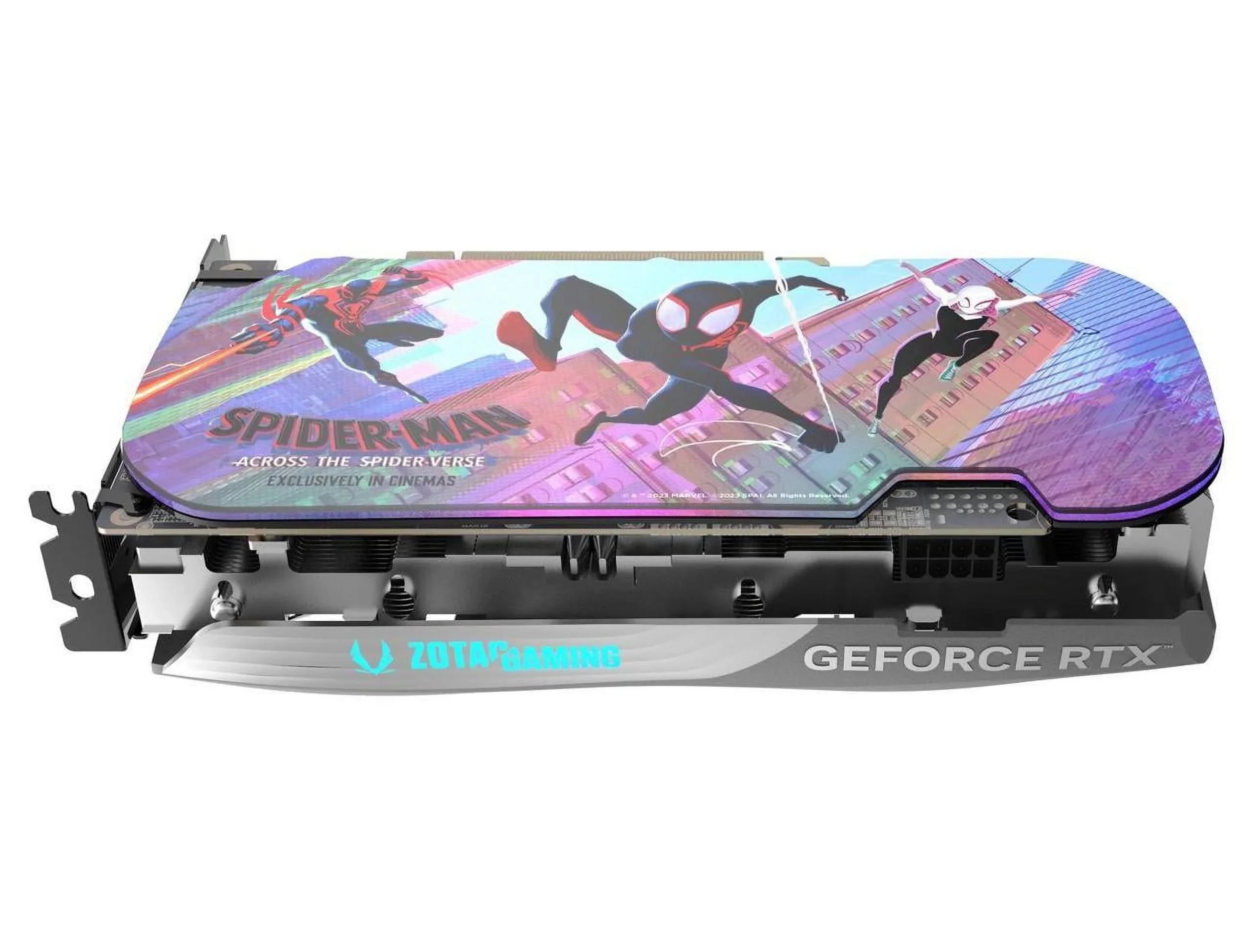 ZOTAC GAMING GeForce RTX 4060 Ti 16GB AMP Spider-Man: Across the Spider-Verse Inspired Graphics Card Bundle, ZT-D40620F-10SMP