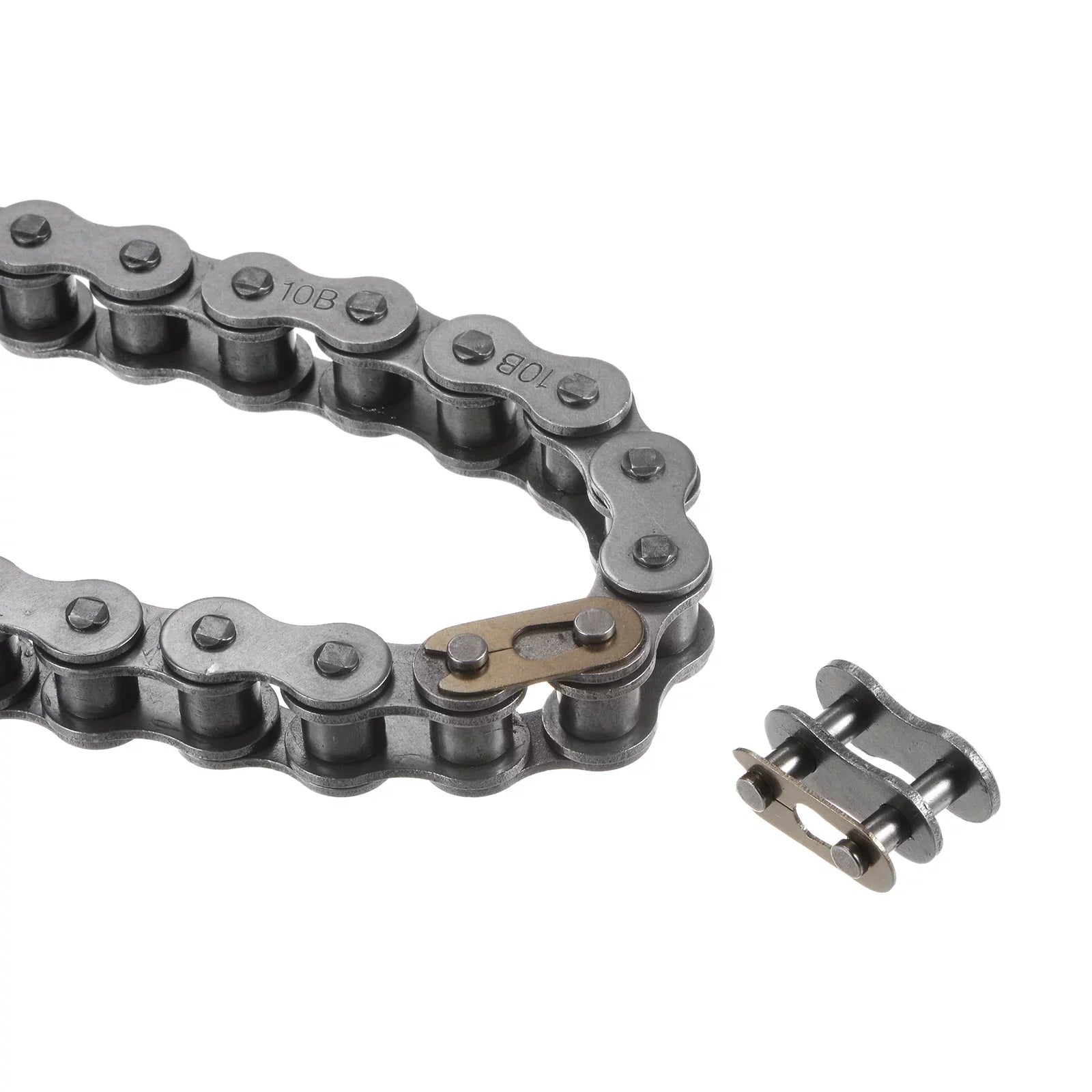 Uxcell 10B Metric Standard Roller Chain 5 Feet Carbon Steel Chains 5/8" Industrial Roller Chain -96 Links