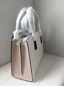 KATE SPADE NWT Perry Leather Warm Beige Blush 3 Comparts Satchel Bag Purse KB673