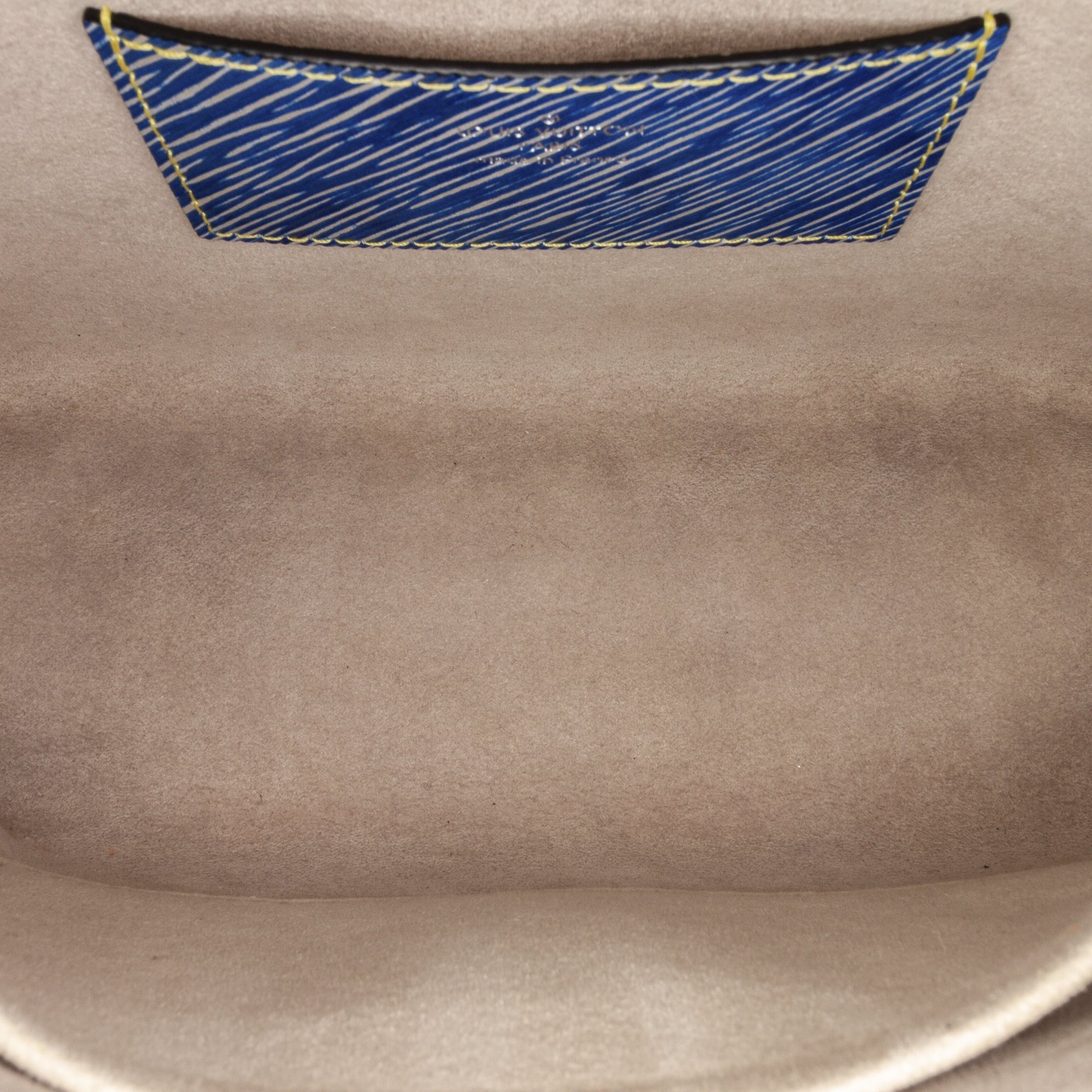 Pre-Owned Authenticated Louis Vuitton Studded Epi Twist MM Leather Blue Crossbody Bag Unisex (Good)