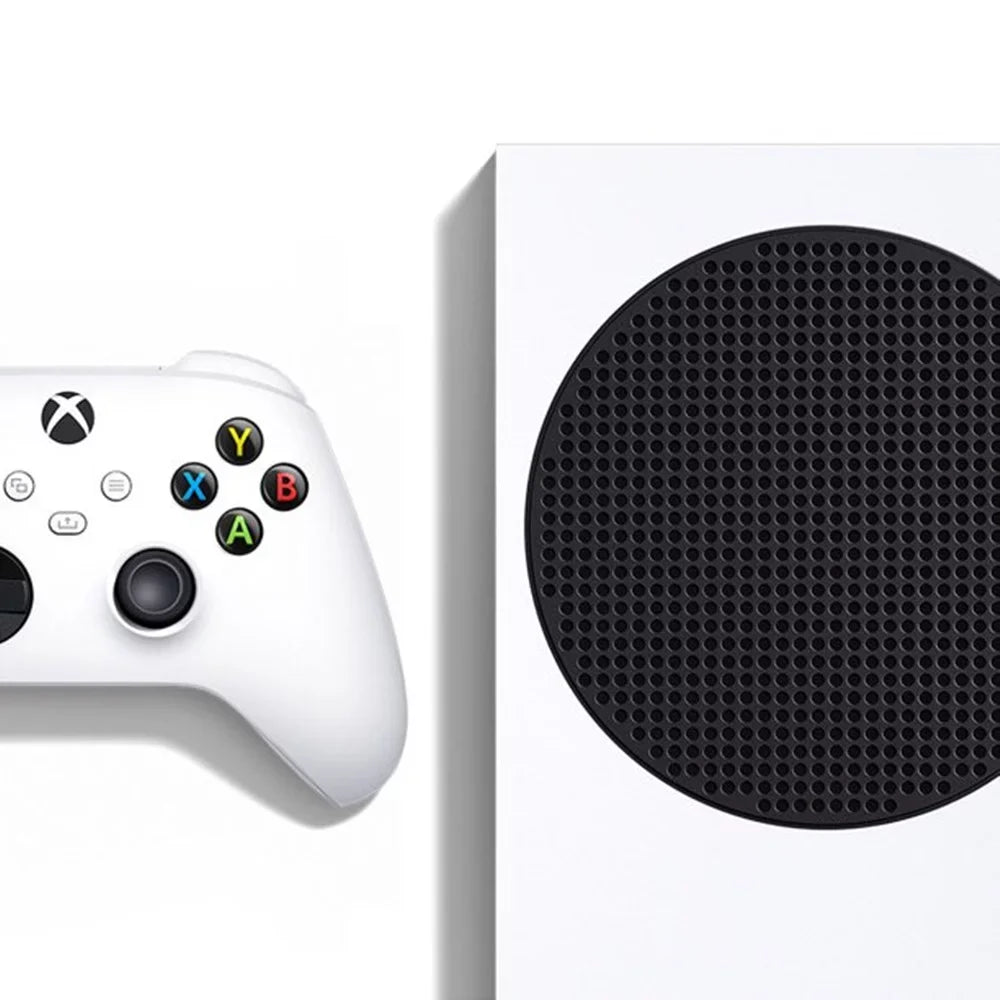 Microsoft Xbox Series S All-Digital 512 GB Console White (Disc-Free Gaming), One Xbox Wireless Controller, 1440p Resolution, Up to 120FPS, Wi-Fi, with Silicone Controller Wrap Skin and more