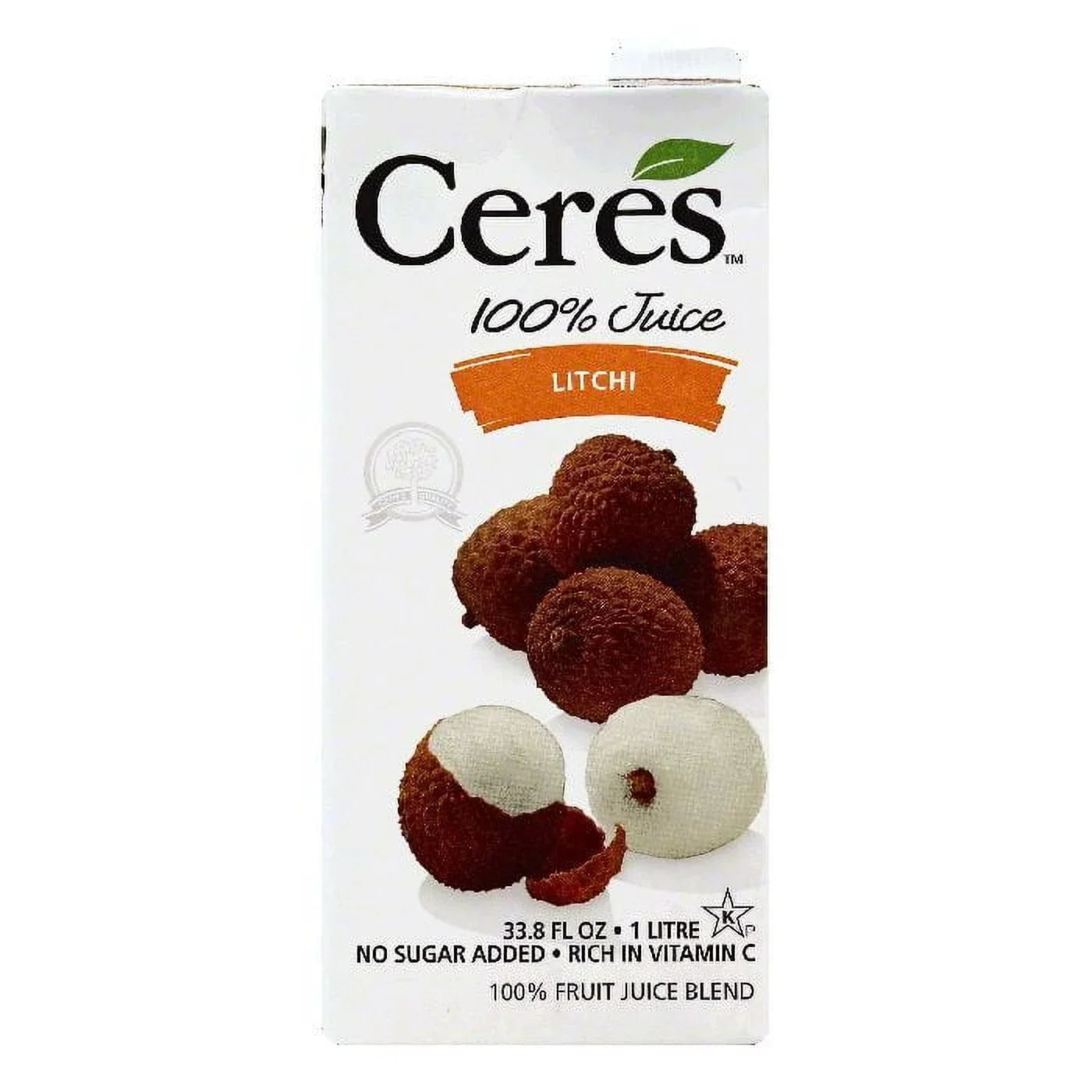 Ceres Litchi 100% Juice, 33.8 Oz (Pack of 12)