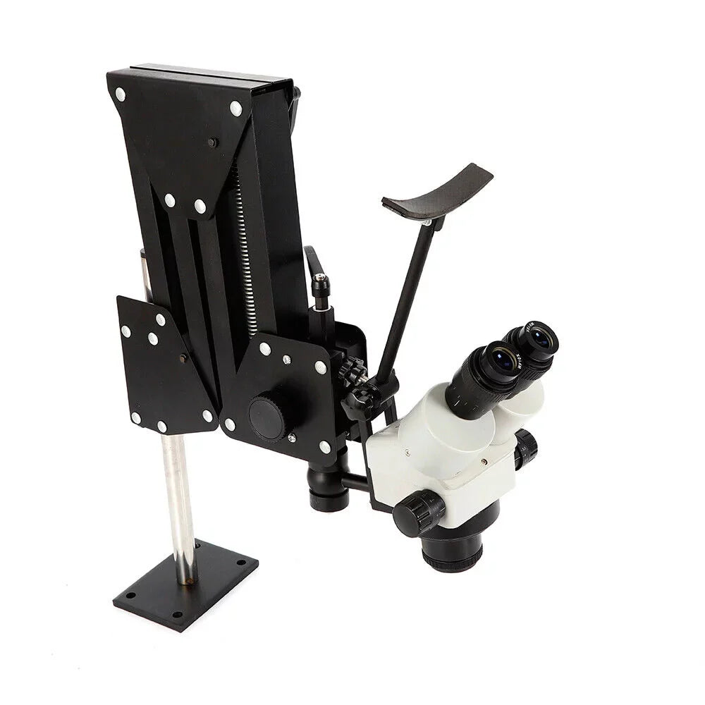 ZhdnBhnos Multi-Directional Microscope Micro Inlaid Mirror Stand with Spring Bracket Gem Diamond Setting Machine Jewelry Making Tool
