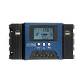 Vistreck 30A Solar Charge Controller 12/24V Auto Focus Solar Panel Controller Battery ligent Regulator with 4 USB Output Adjustable Parameter LCD Display Timer Setting