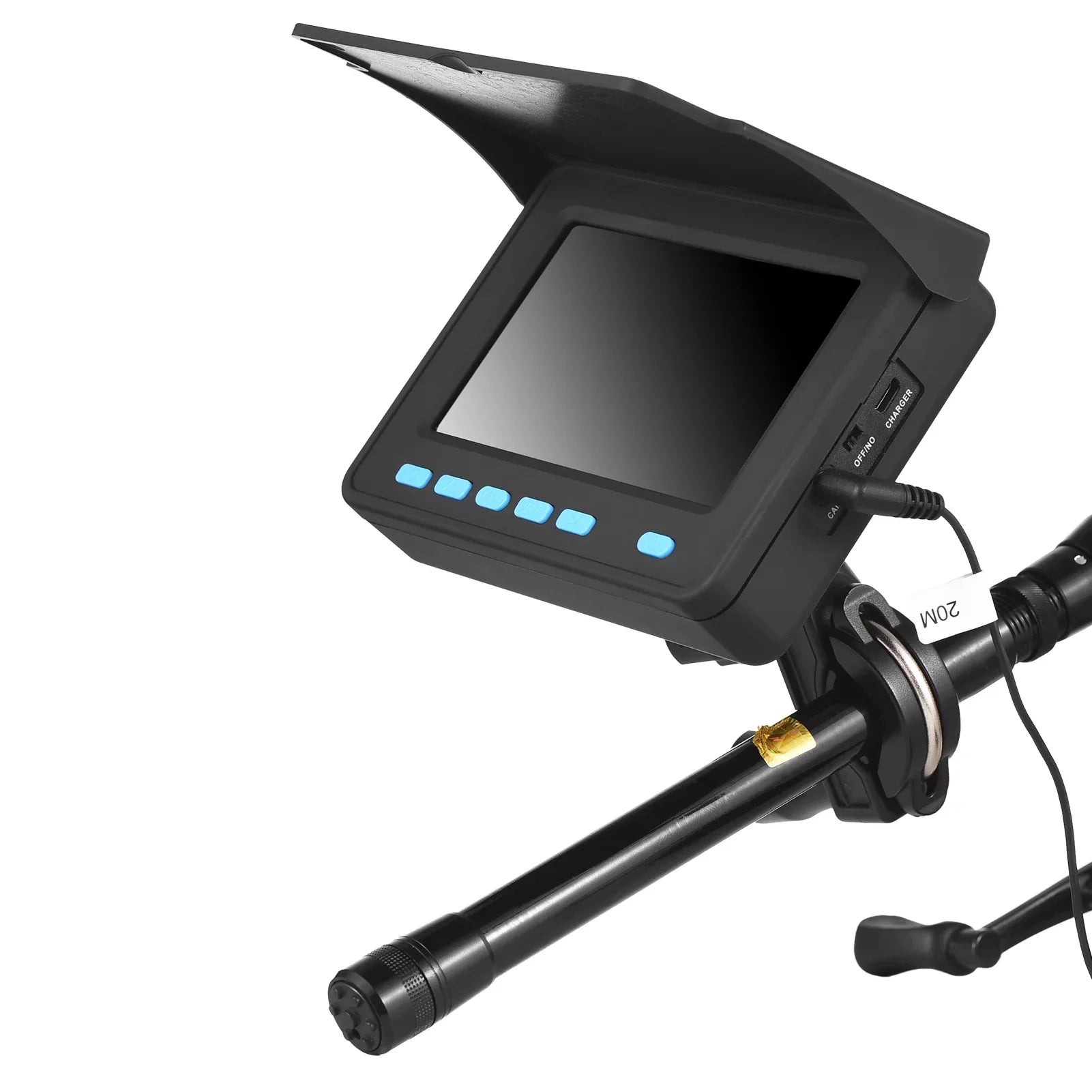 Underwater Fishing Camera with 4.3'' LCD - 20M/30M 1200TVL Fish Finder with 8PCS IR LED Night Vision for Ice and Vessel Fishing