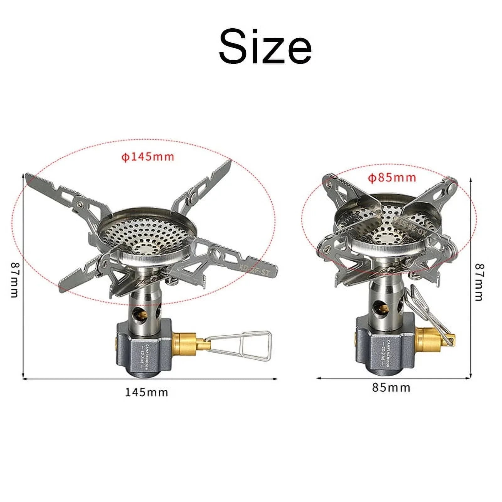 CAMPINGMOON 3300W Camping Stove High Efficient Backpacking Stove Camping Split Gas Stove