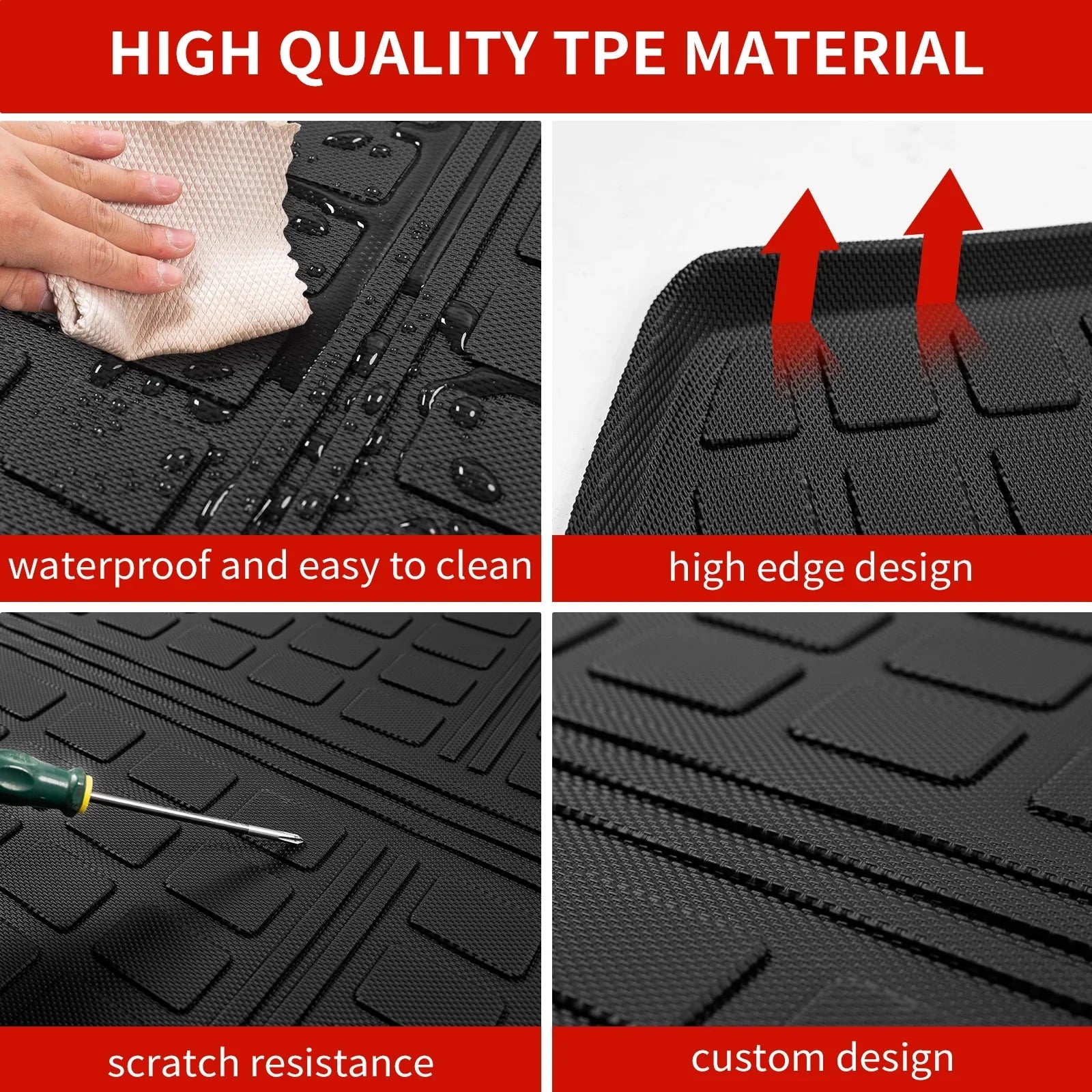 Fit 2023 2024 Honda CRV Trunk Mat Cargo Liner Trunk Liner 2023 Hybrid CR-V Accessories (Upper Deck)