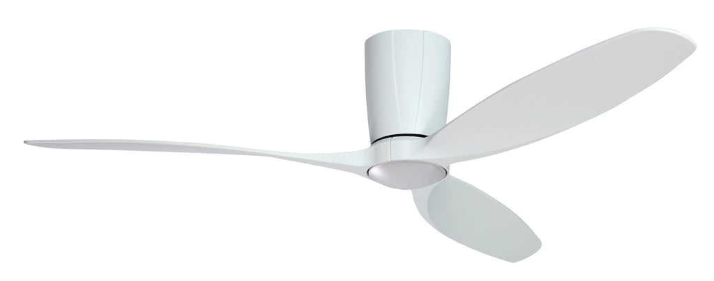 Flagler 52 in. WiFi Integrated LED Indoor/Outdoor Matte Pure White Ceiling Fan with Light and Remote Control