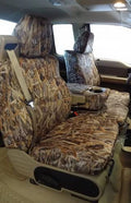 F369 2004-2008 Ford F150 XLT Super Cab Front 40/20/40 Split Seat With Adjustable Headrests and Opening Center Console in Camo Endura