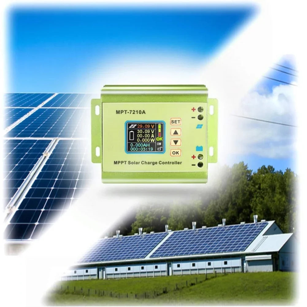 Mppt Solar Controller, Voltmeter Ammeter Numerical Control Boost Module 24 V to 72 V Battery Charger