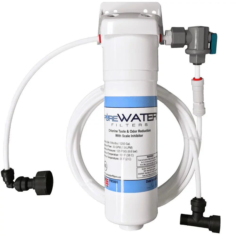 Keurig B150, K150, B155, K155 All-in-one Direct Water Line Plumb and Filter Kit for Keurig Brewers by PureWater Filters