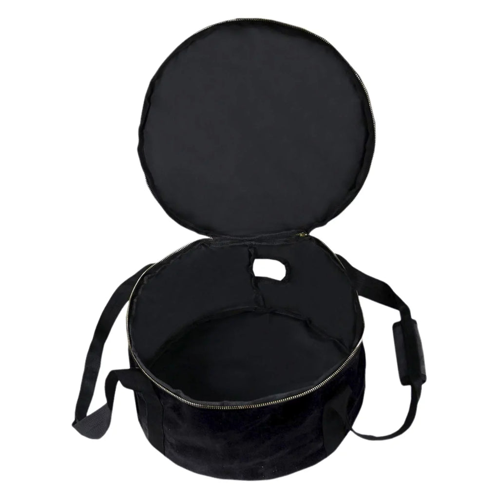 Strong Storage Bag Dutch Oven Container Cookware 12" Multipurpose Handbag Carry Bag for BBQ Camping ,Outdoor Activities ,Fishing Accessories - Black