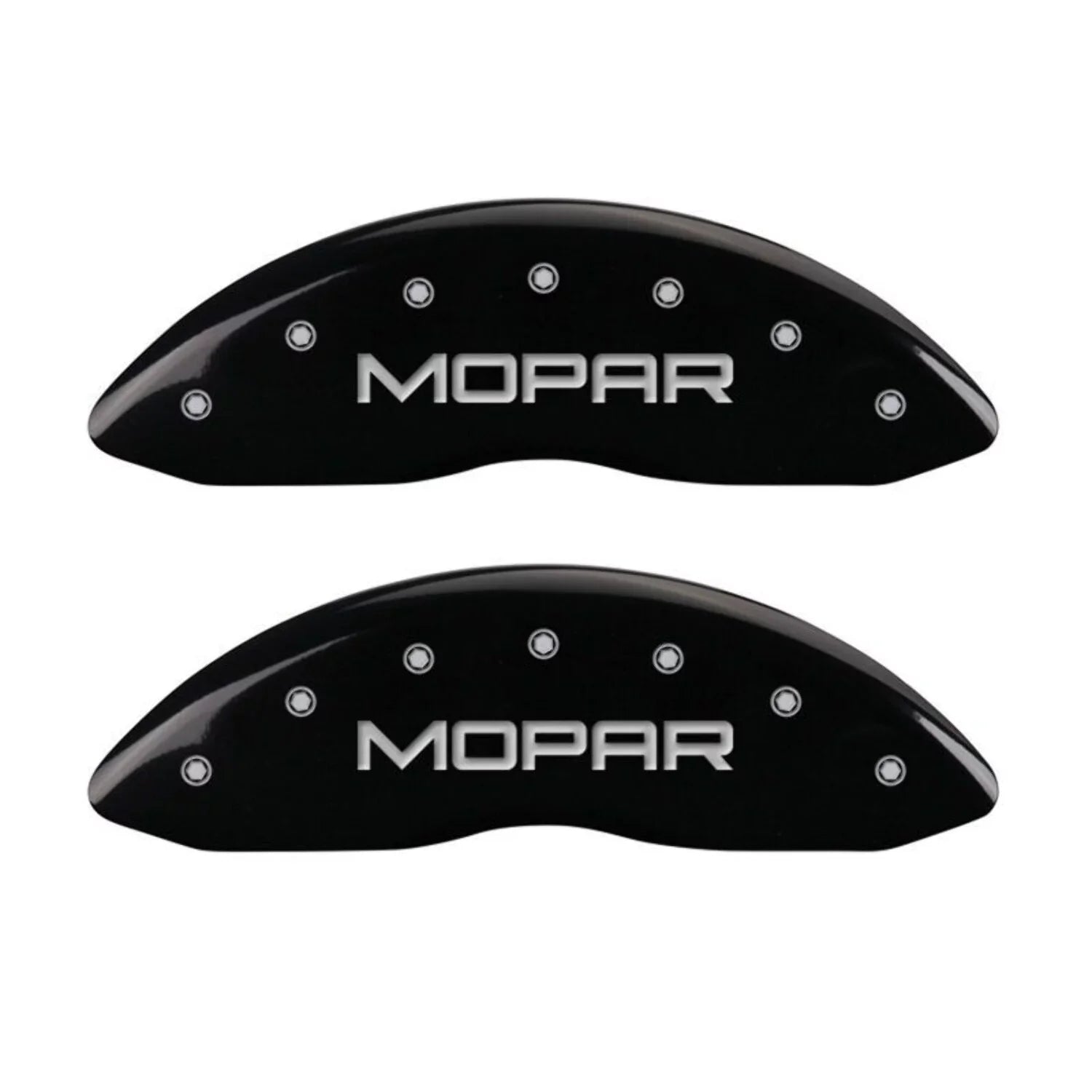 MGP 4 Caliper Wrap Engraved Front & Rear MOPAR Black finish silver ch Fits select: 2013 CHRYSLER 300, 2012 CHRYSLER 300C LIMITED
