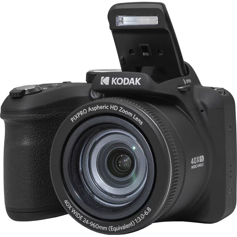 Open Box KODAK PIXPRO AZ405-BK 20MP Digital Camera 40x Optical Zoom 24mm Wide Angle Lens Optical Image Stabilization 1080P Full HD Video 3" LCD Vlogging Camera (Black)