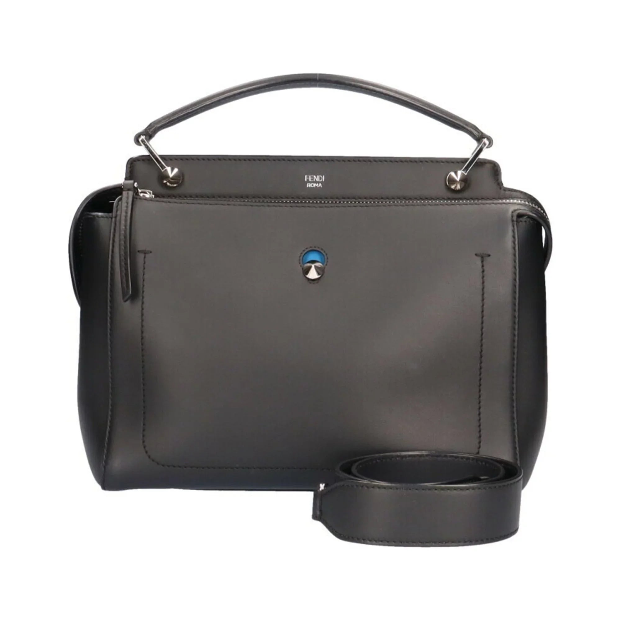 Pre-Owned Fendi FENDI dot com handbag leather unisex (Good)