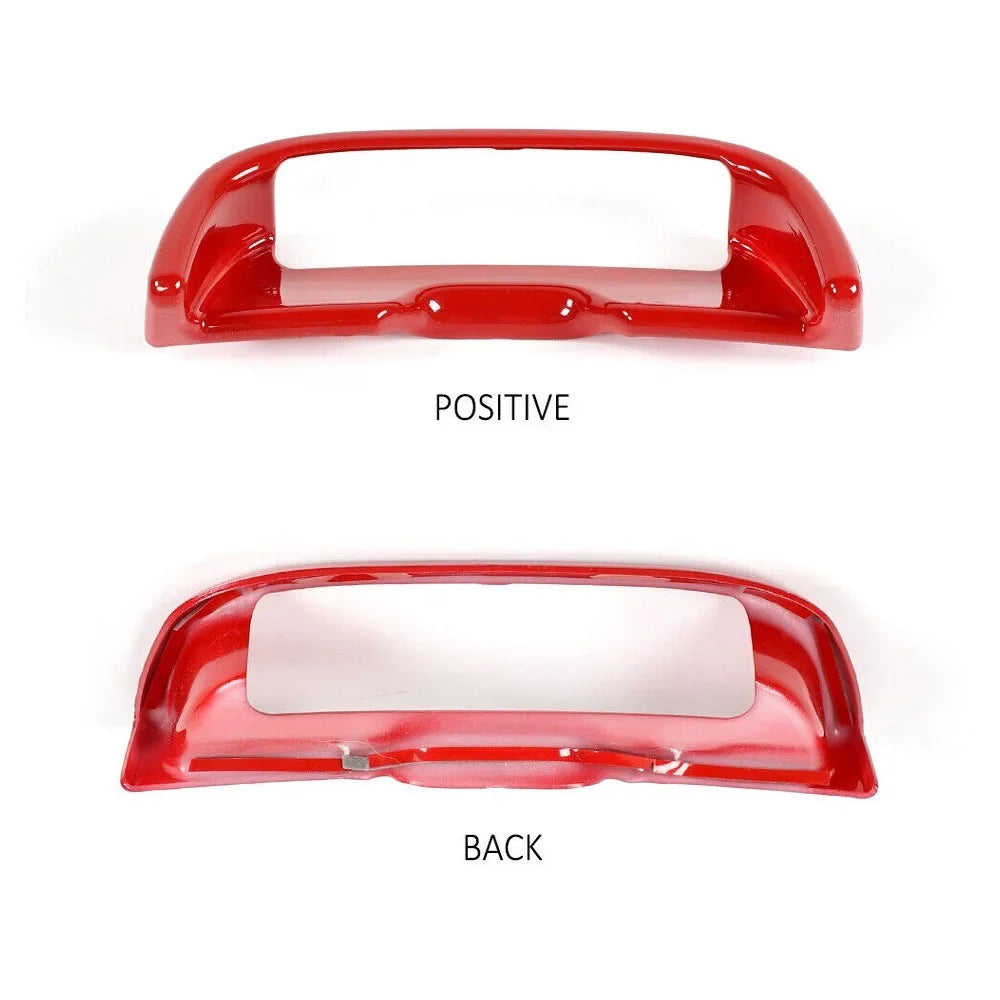 Teledu ABS Red Center Console Armrest Button Trim , 2pcs m