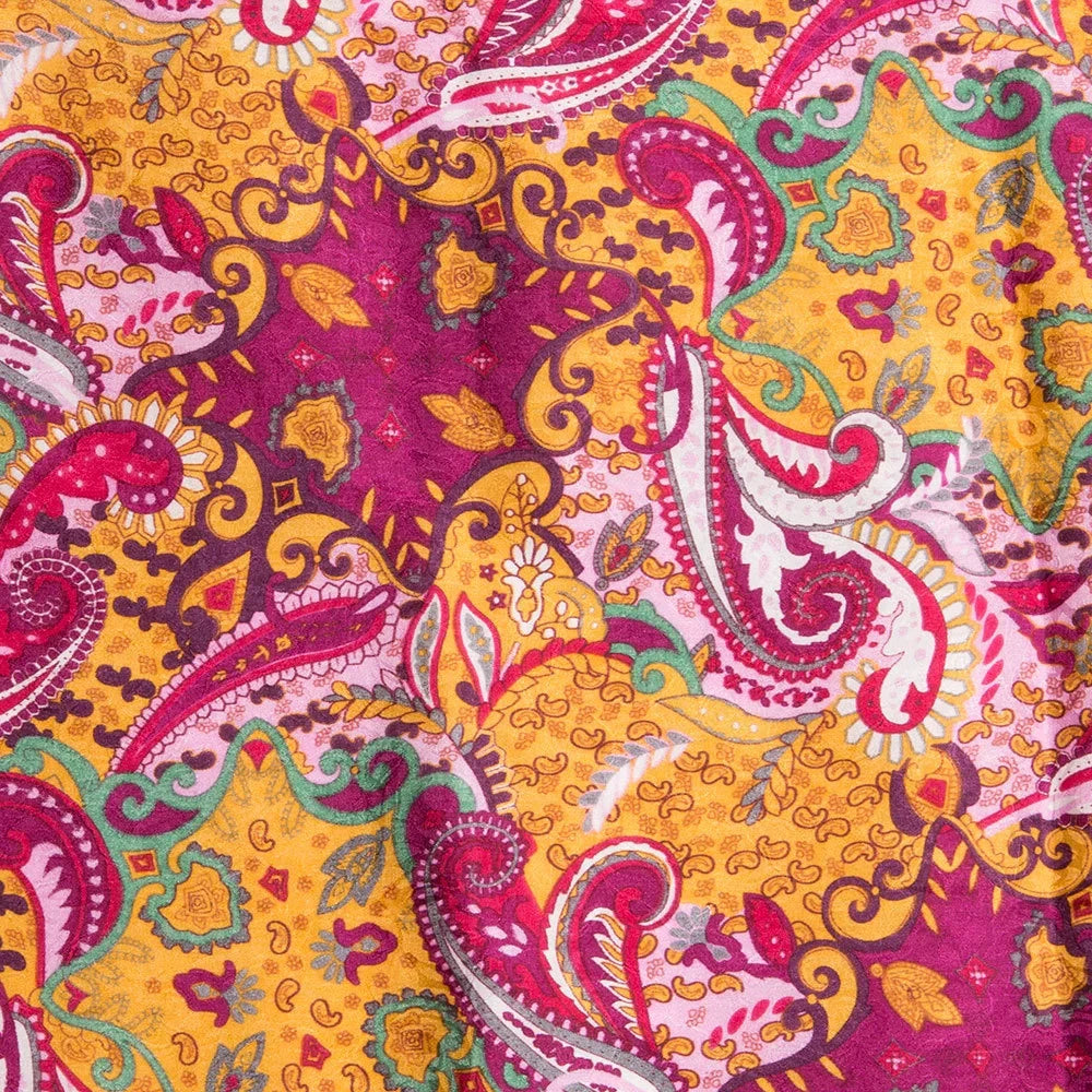 Wyoming Traders Paisley Lemon Berry/Raspberry Yellow
