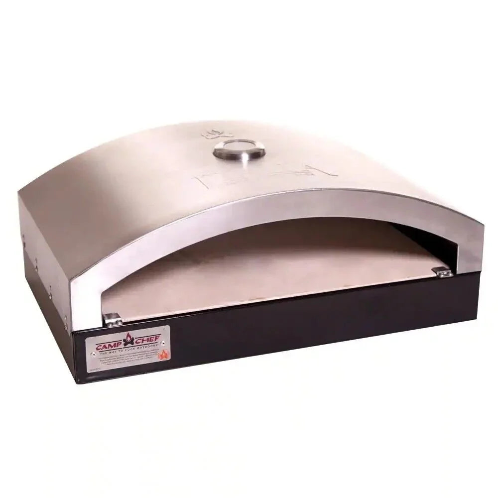 Camp Chef Artisan Outdoor Pizza Oven 24" Dual Burner, Ceramic Pizza Stone PZ90