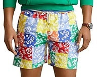 Ralph Lauren Men's Traveler Classic Swim Trunk Yellow Size Medium