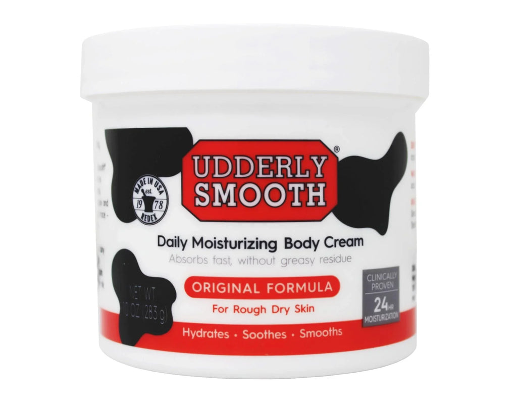 3 Pack - Udderly Smooth Body Cream Skin Moisturizer Original Formula for Rough Dry Skin, 10 Ounce