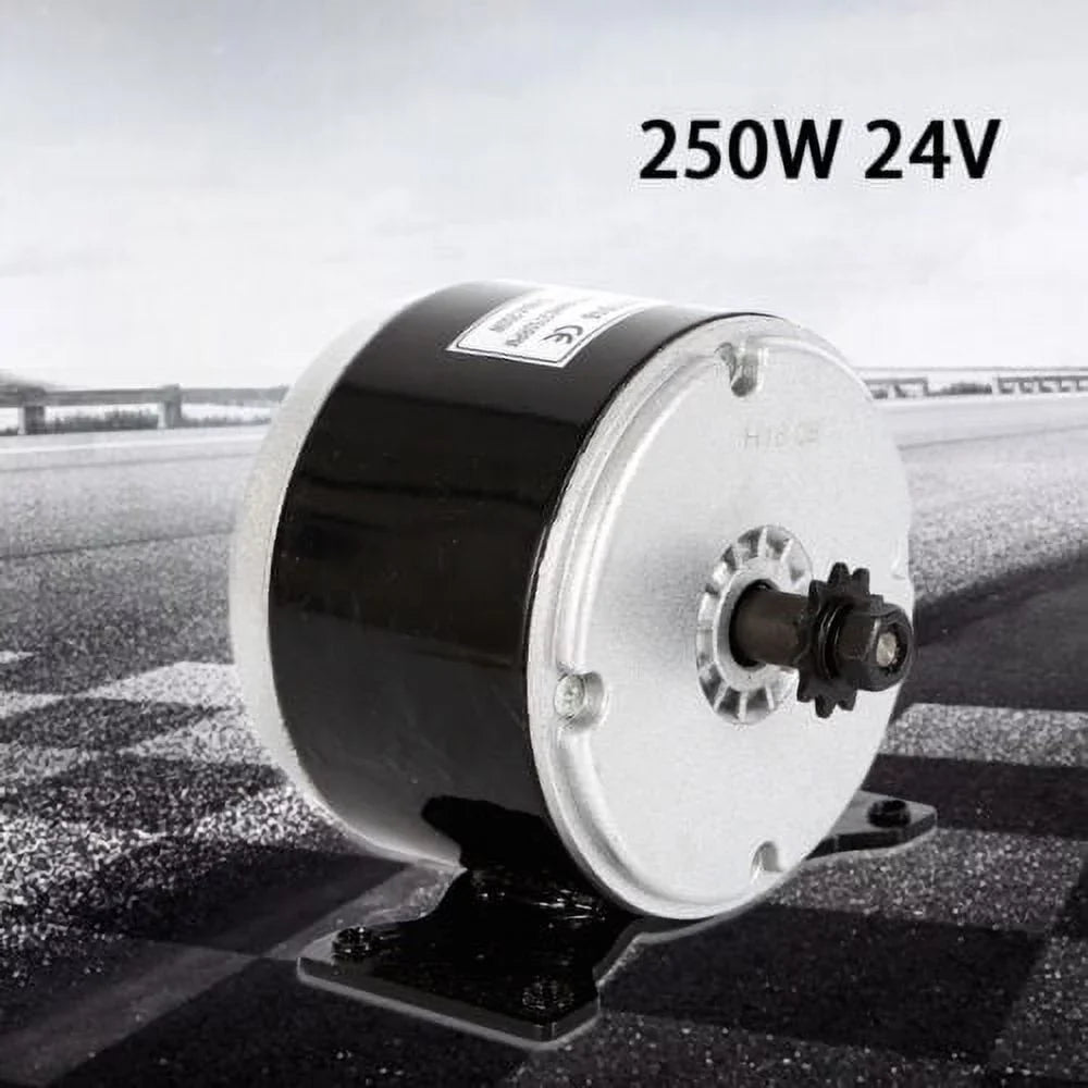 250W Electric Brush DC Motor 24V Permanent Magnet Brush Motor for Scooter Bike