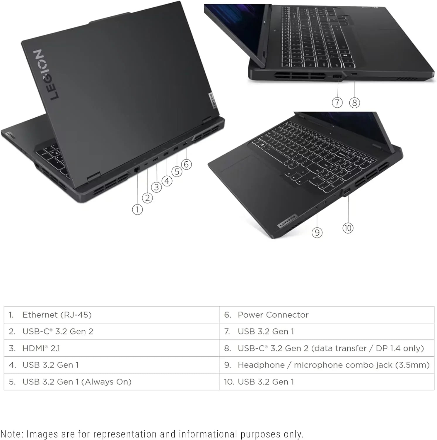 Lenovo Legion Pro 5i Gaming Laptop, 13th Gen i7-13700HX, 32 GB DDR5 Ram, 1 TB PCIe SSD, 16" WQXGA(2560x1600), Nvidia Geforce RTX 4060, Windows 11 Home