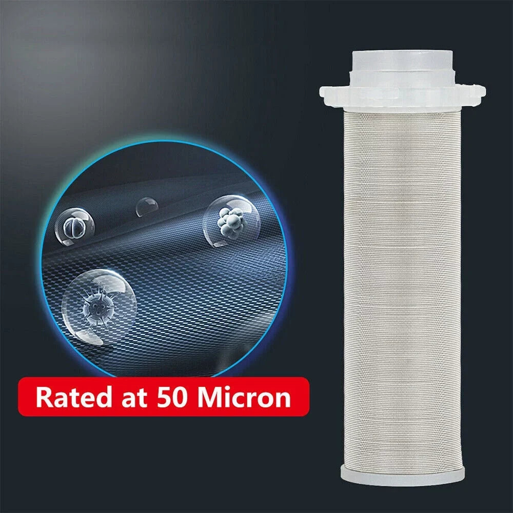 KingFurt Spin Down Sediment Filter - Long-lasting 316L Material, Reusable Design to Save Costs - Fits All Pipes, Easy Maintenance