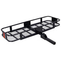 Folding Hitch Mount Cargo Rack Carrier Rear Luggage Basket for Car, SUV, Truck, 500 lbs, Capacity 60"x20"x6"