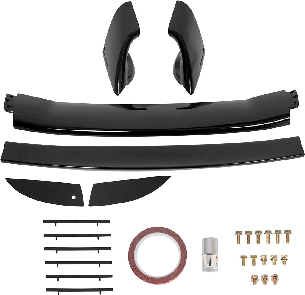 Rear Trunk Spoiler Wing Matching with 2006-2011 Honda Civic 4 Door Sedan ABS Trunk Spoiler Wing Painted Gloss Black