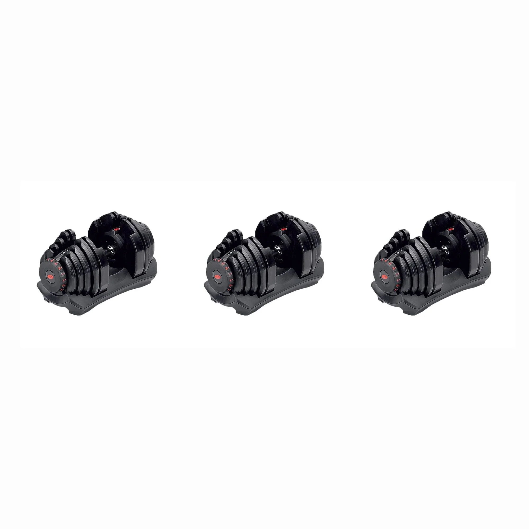 Bowflex SelectTech 1090 Workout Dumbbell w/ Adjustable Weight (Single) (3 Pack)
