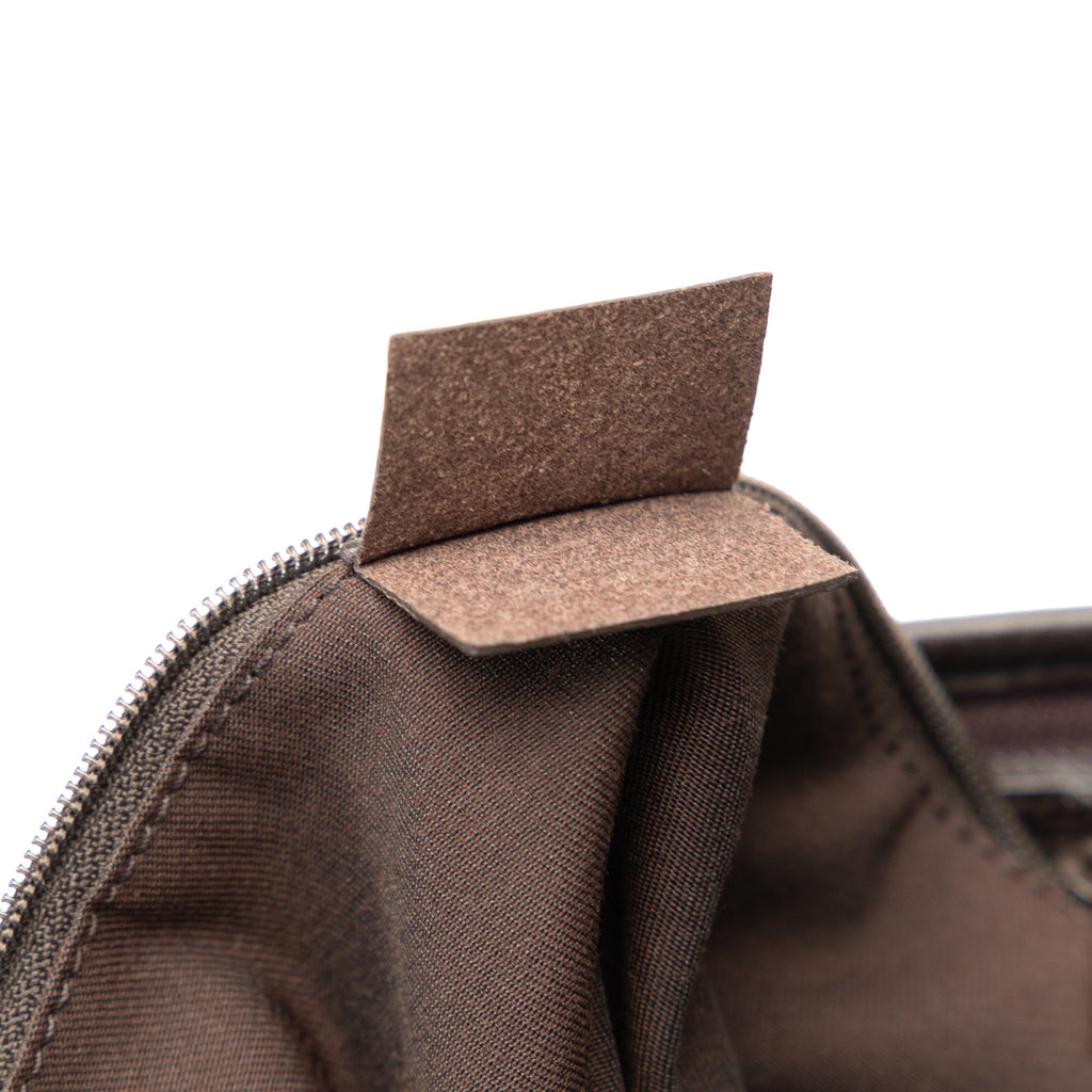 Pre-Owned Authenticated Gucci GG Jolicoeur Crossbody Nylon Fabric Brown Crossbody Bag Unisex (Good)