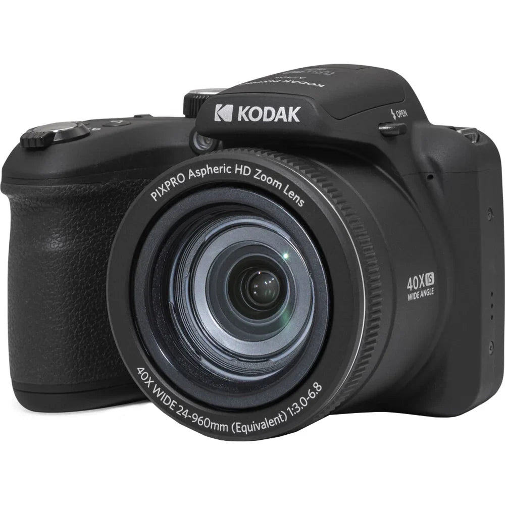 Open Box KODAK PIXPRO AZ405-BK 20MP Digital Camera 40x Optical Zoom 24mm Wide Angle Lens Optical Image Stabilization 1080P Full HD Video 3" LCD Vlogging Camera (Black)