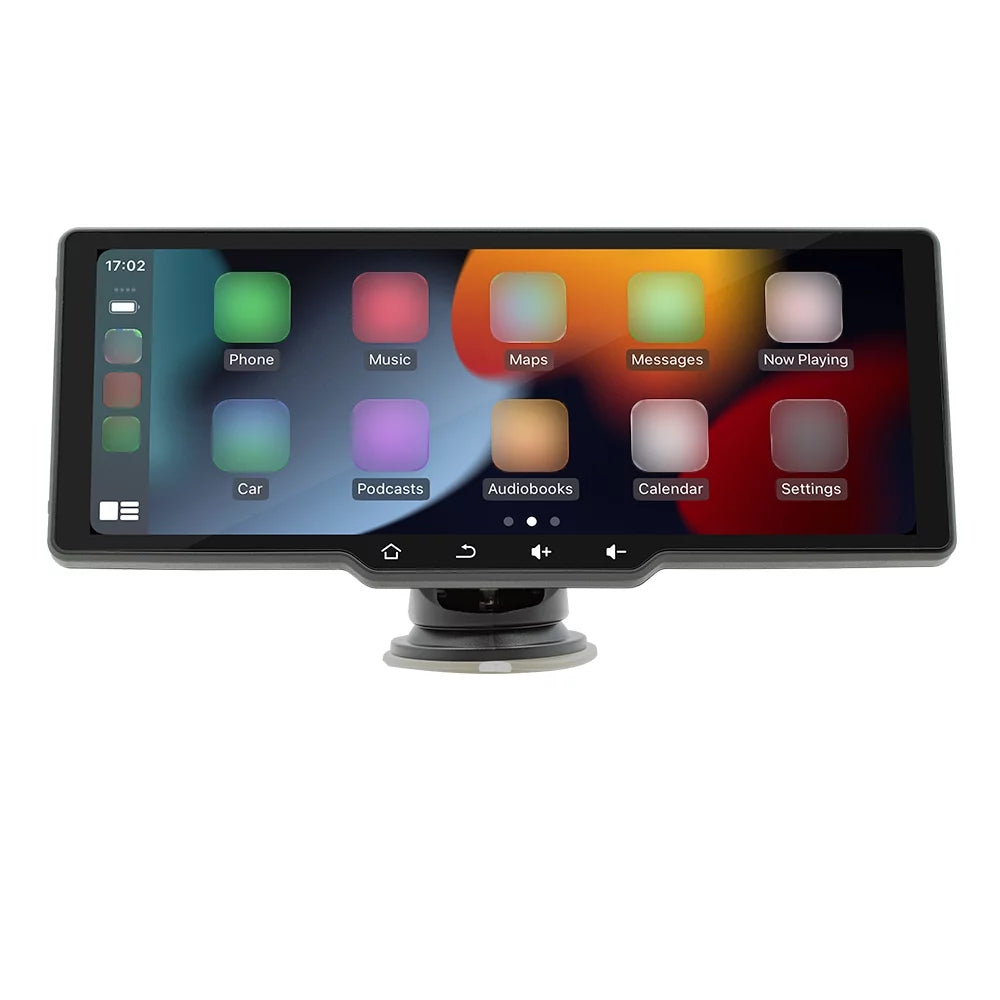 Dcenta Portable Wireless CarPlay Multi-language Car Video Recorder Car Camera Auto Camcorder 10.26in Car Rearview Camera Mobilephone APP Control Car MultiMedia Player