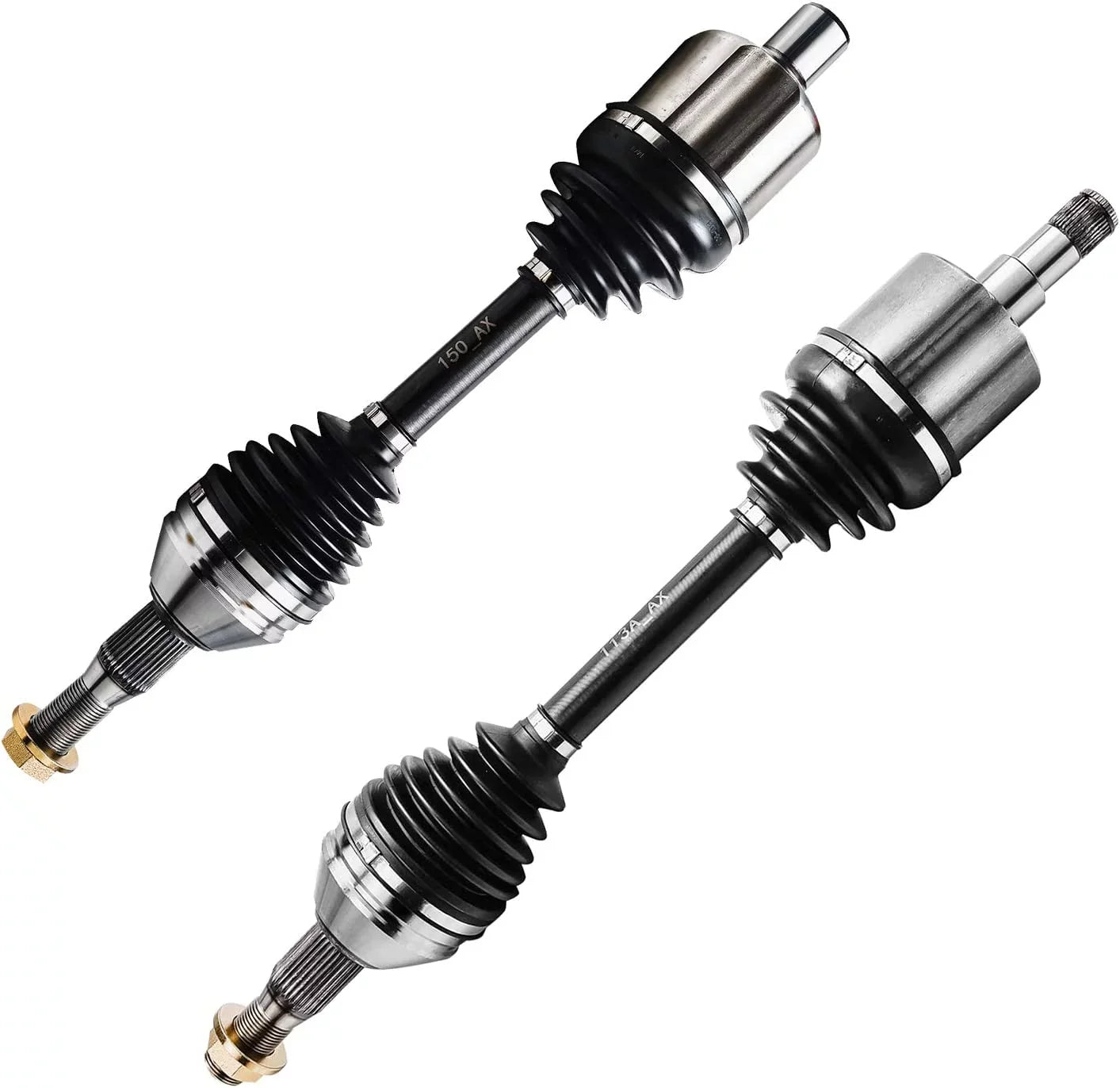 Detroit Axle - Front CV Axles Kit for Chevy Impala Monte Carlo Pontiac Grand Prix Buick LaCrosse Allure Regal Century Olds Intrigue, 2 CV Axle Shafts 2 Lower Ball Joints 4 Inner & Outer Tie Rods