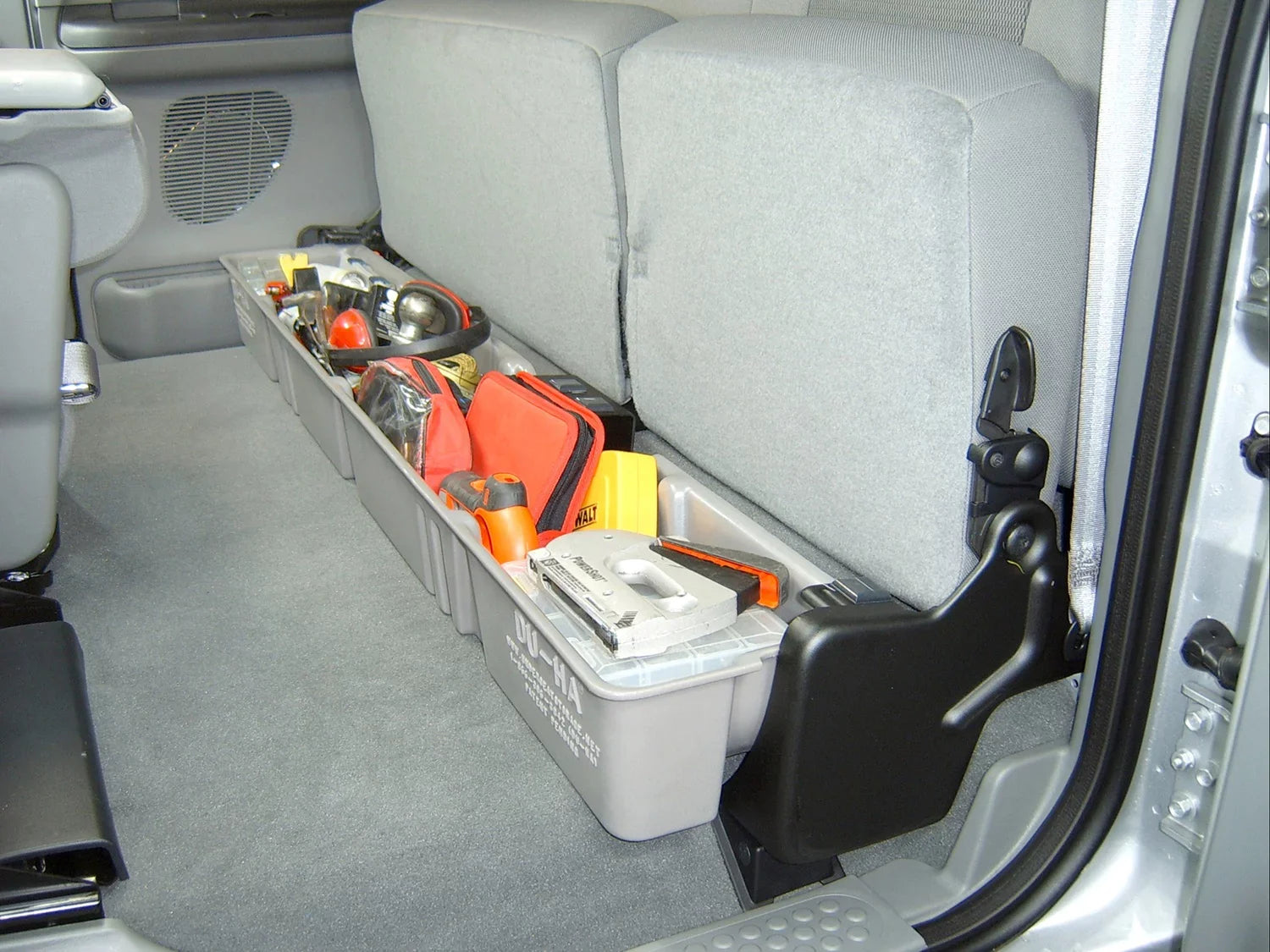 DU-HA 20093 Ford Underseat Storage Console Organizer - Gray