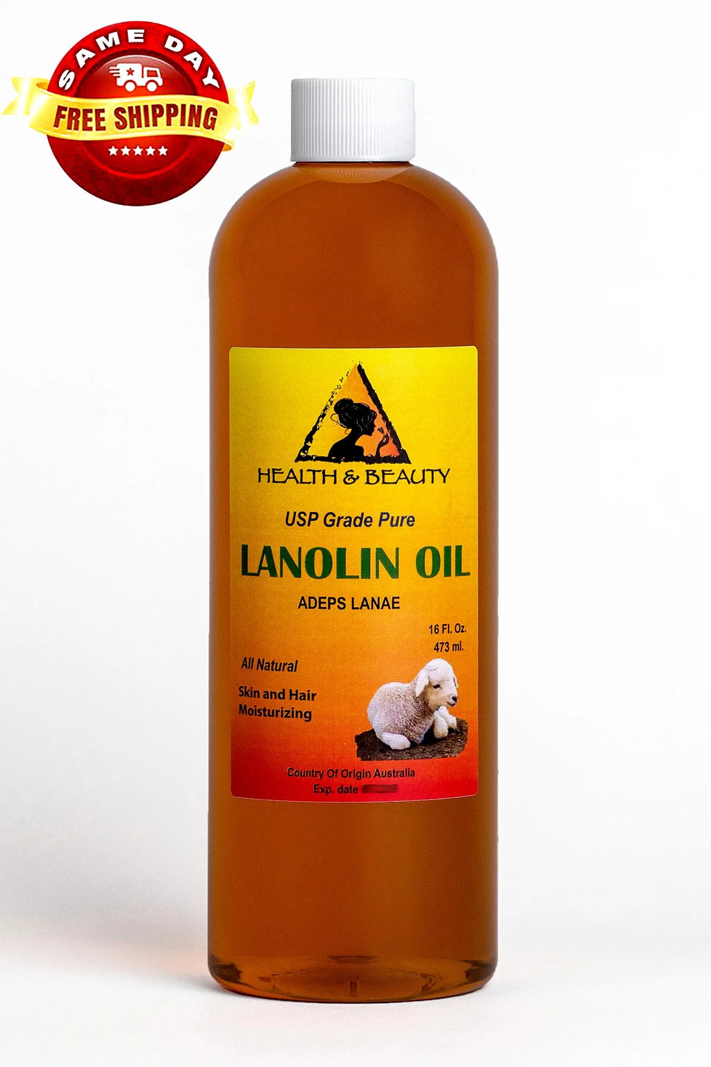 LANOLIN OIL USP GRADE PHARMACEUTICAL SKIN HAIR LIPS MOISTURIZING 100% PURE 48 OZ